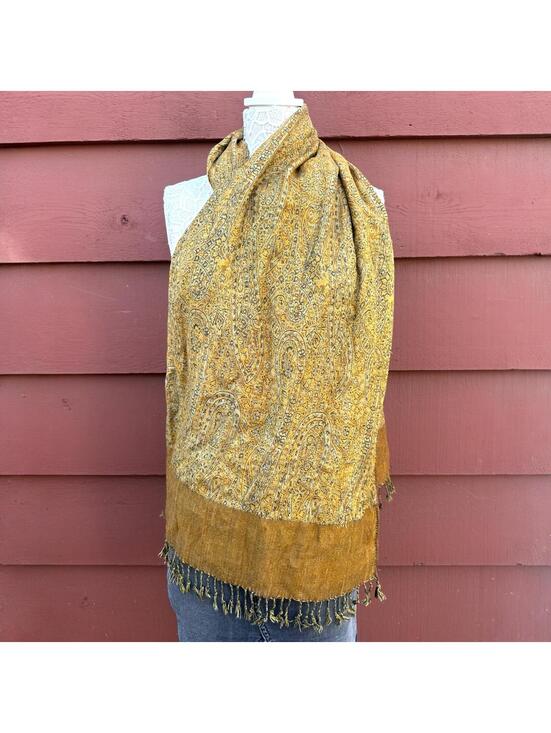 Accessories - The Golden Paisley Scarf